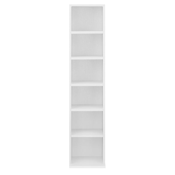 CD DVD kast vakkenkast met 6 planken 90x20x20 cm - verschillende kleuren