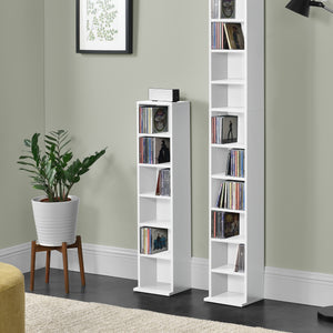 CD DVD kast vakkenkast met 6 planken 90x20x20 cm - verschillende kleuren