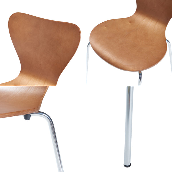 Eetkamerstoel Essunga 80x48x45,5 cm set van 4 [en.casa]