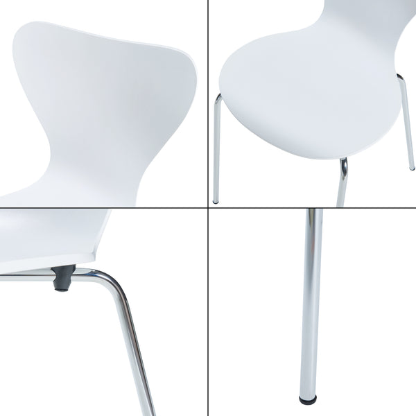 Eetkamerstoel Essunga 80x48x45,5 cm set van 4 [en.casa]