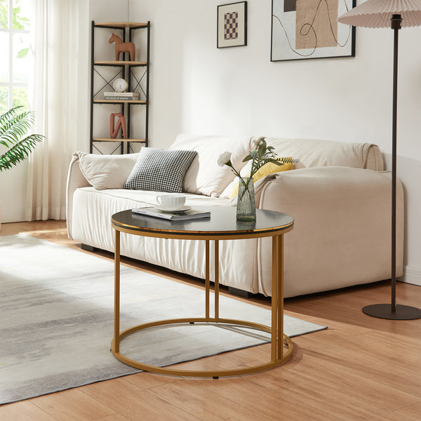 [en.casa] Salontafel Aulum rond 50x70 cm - 4 varianten