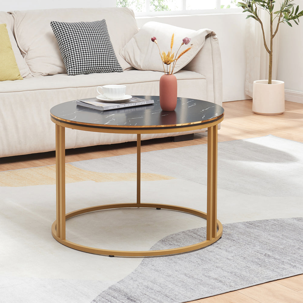 [en.casa] Salontafel Aulum rond 50x70 cm - 4 varianten