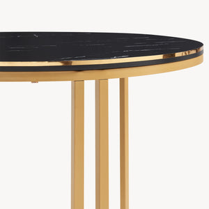 [en.casa] Salontafel Aulum rond 50x70 cm - 4 varianten