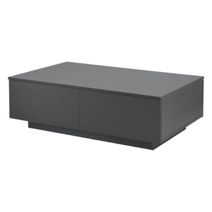 Table Basse de Salon Design avec 4 Tiroirs Meuble de Rangement Stylé Moderne Panneau de Particules 95 x 60 x 31 cm [en.casa]