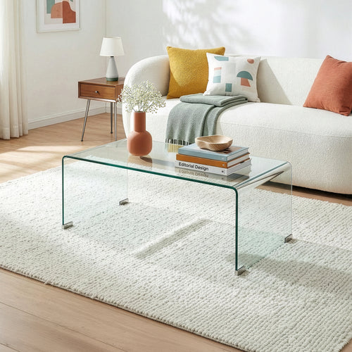 Table basse Väsas verre 90 x 45 x 35 cm [en.casa]