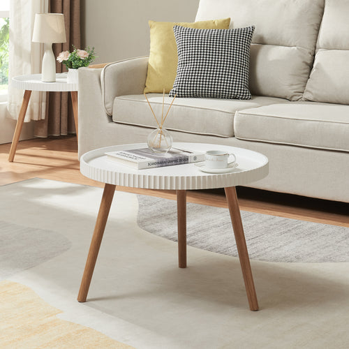 Table basse Bongard Ø60x45 cm blanc [en.casa] - premiumXL