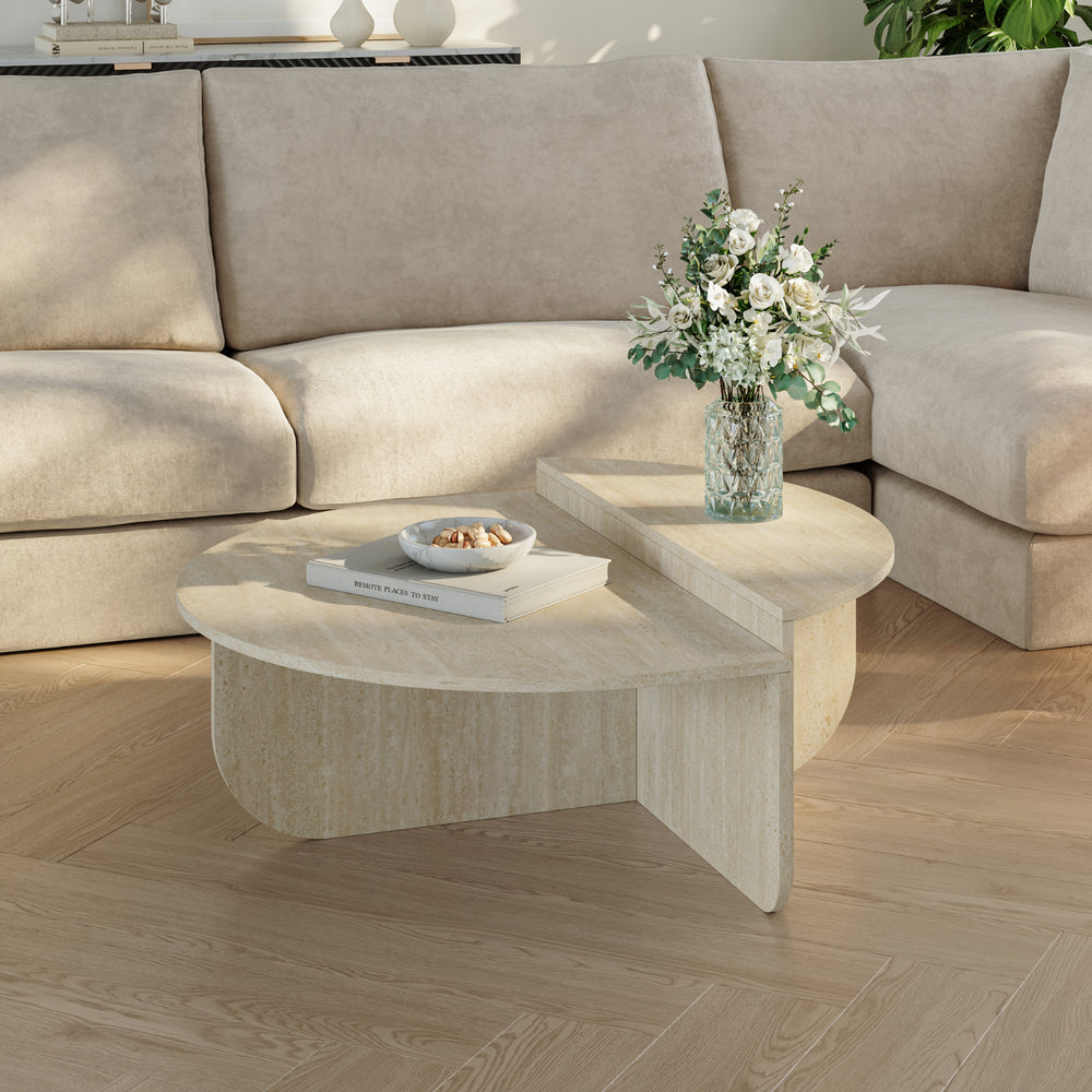 Table basse Tondesdaslo 90 x 90 x 35 cm [en.casa]