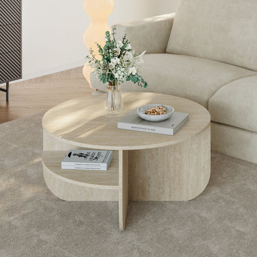 Salontafel Reykhon rond Ø80x41 cm [en.casa]
