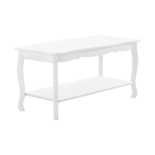 Table basse Pearl 88x40x42 cm style Shabby Chic blanc en.casa - premiumXL