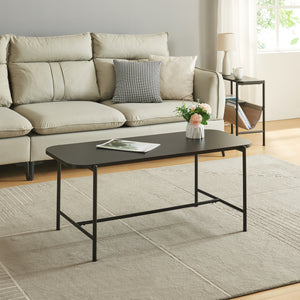 Table basse Samnanger 110x50x45cm noir [en.casa] - premiumXL