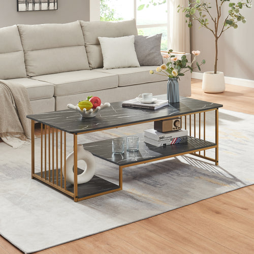 Table basse Klibro acier [en.casa] 