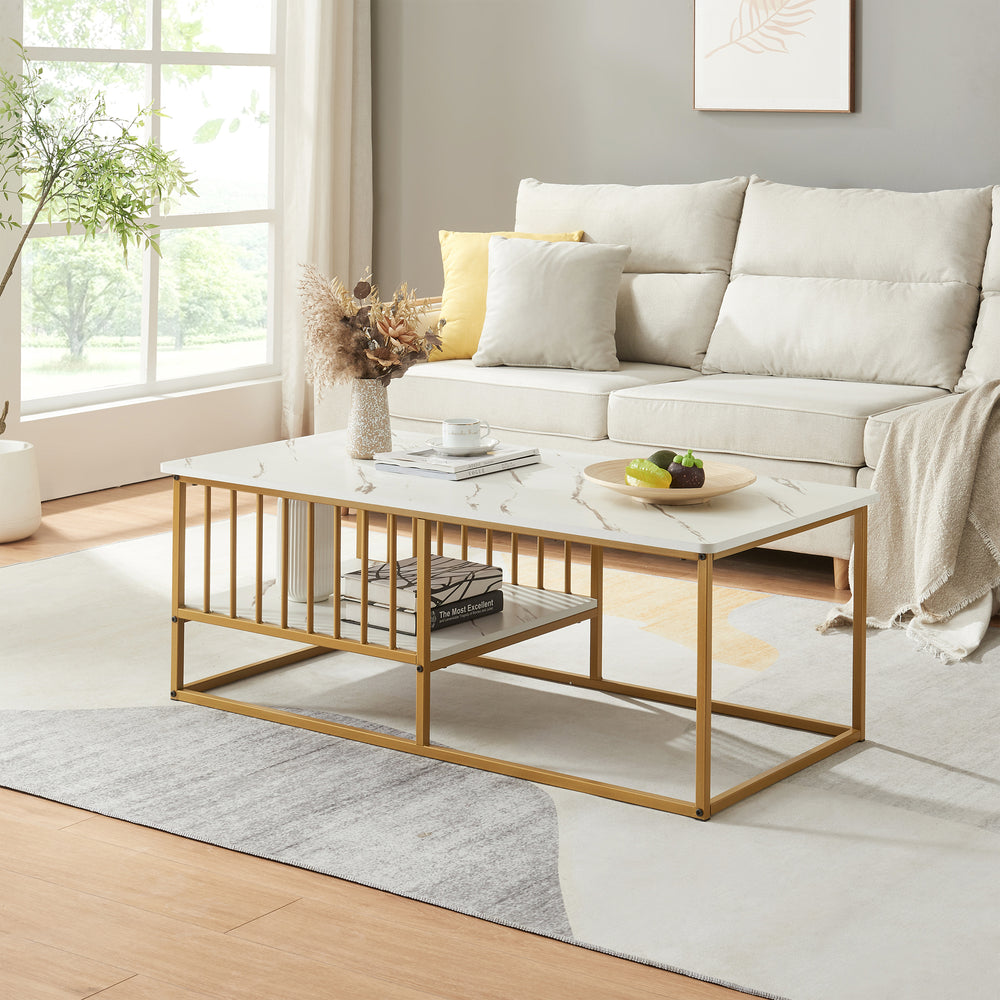 Table basse Raukurg 120 x 60 x 42 cm [en.casa]