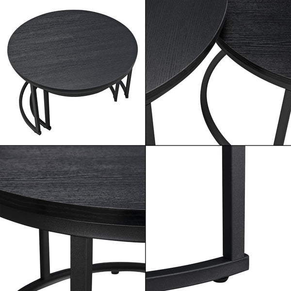 Set de 2 tables basses gigognes Christchurch [en.casa]