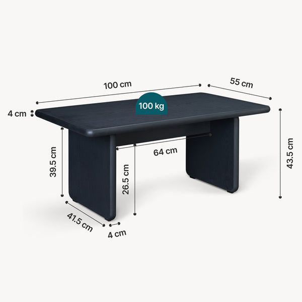 Table basse Gäljami 100 x 55 x 44 cm [en.casa]