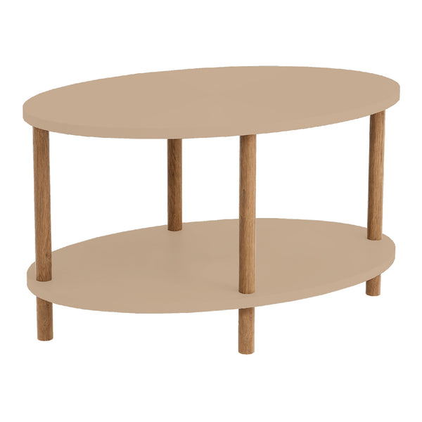 Salontafel Højreby ovaal 43x70x44 cm [en.casa]