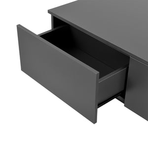 Table Basse de Salon Design avec 4 Tiroirs Meuble de Rangement Stylé Moderne Panneau de Particules 95 x 60 x 31 cm [en.casa]