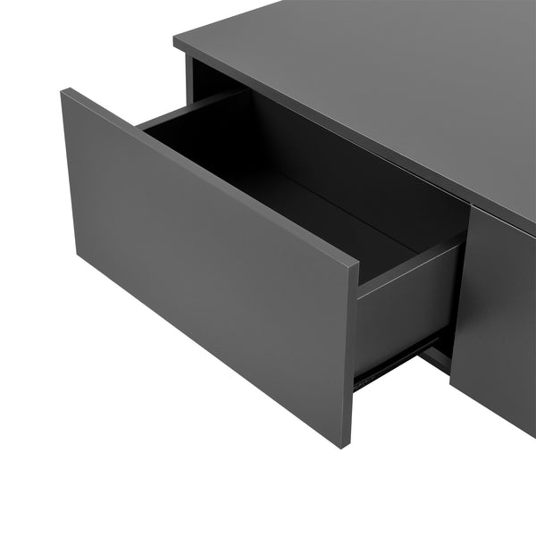 Table Basse de Salon Design avec 4 Tiroirs Meuble de Rangement Stylé Moderne Panneau de Particules 95 x 60 x 31 cm [en.casa]