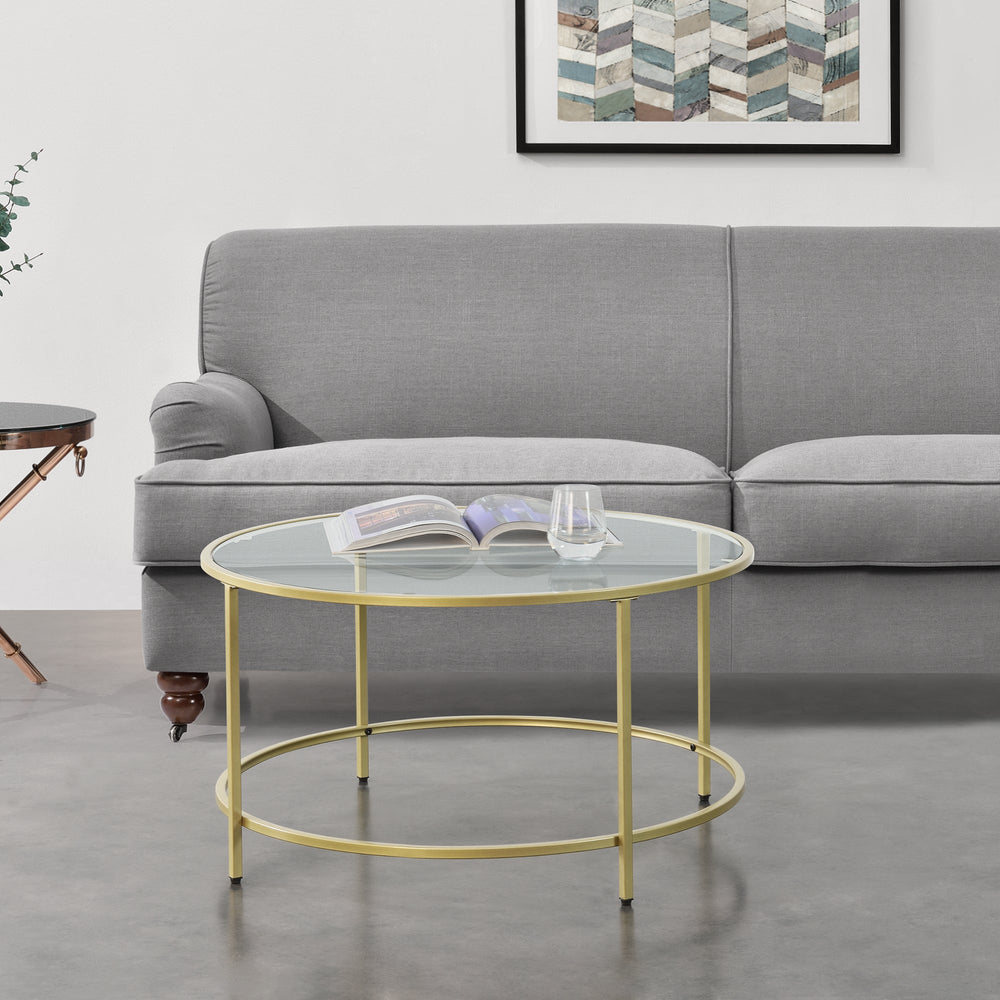 Salontafel Kouvola stalen frame 84 x 45,5 cm in verschillende kleuren en.casa - premiumXL