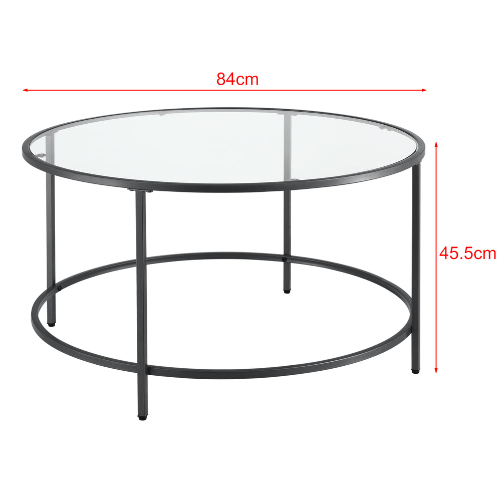 Salontafel Kouvola stalen frame 84 x 45,5 cm in verschillende kleuren en.casa - premiumXL