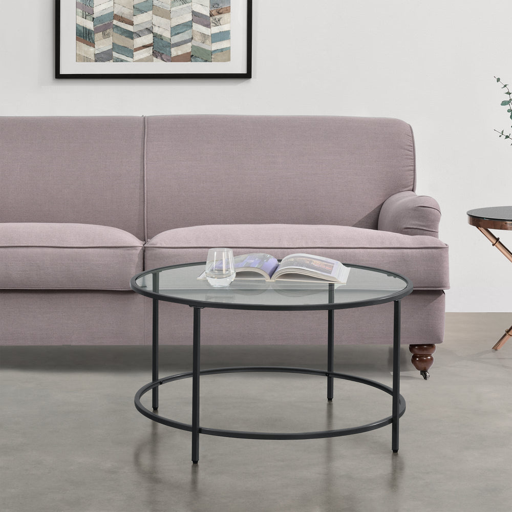 Salontafel Kouvola stalen frame 84 x 45,5 cm in verschillende kleuren en.casa - premiumXL