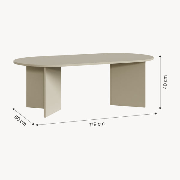 Table basse Kynd 119 x 60 x 40 cm [en.casa]