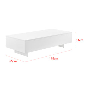 Table Basse Braunschweig 115 x 55 x 31 cm Plusieurs Couleurs [en.casa]
