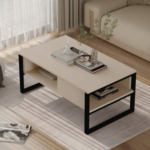 Table basse Laukaa 100 x 60 x 45 cm [en.casa] 