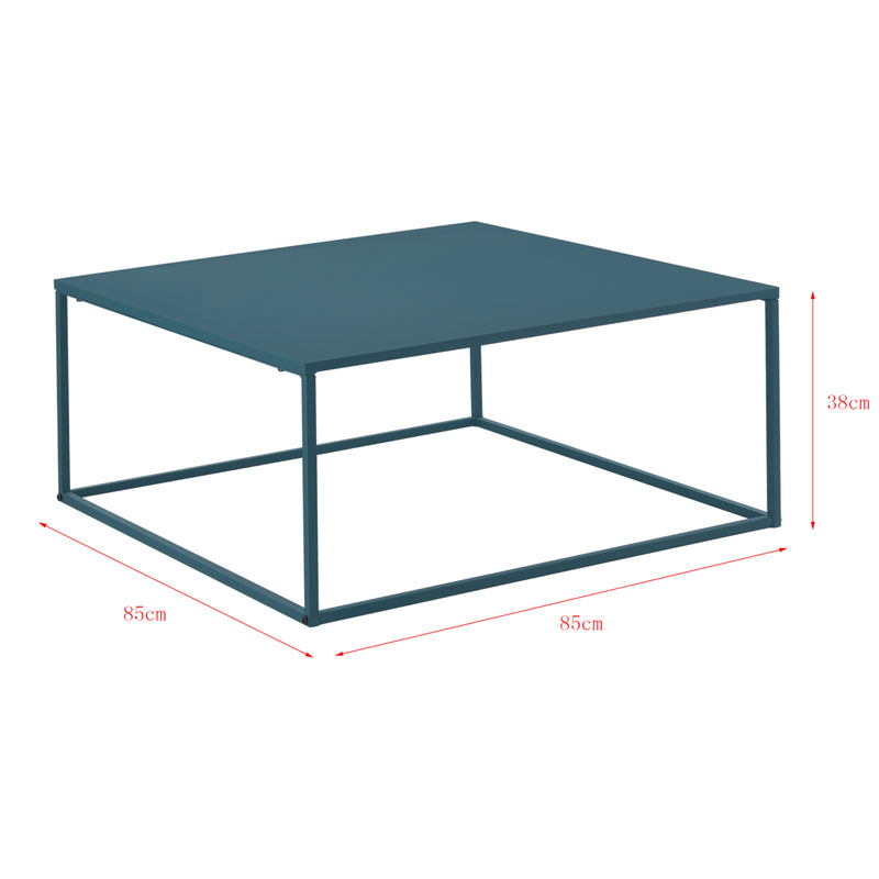Croquis coté Table Basse Carrée Lebus 38 x 85 x 85 cm [en.casa]