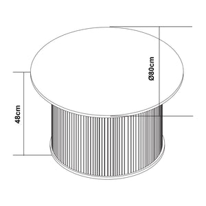 Table basse Ledepid bambou [en.casa]