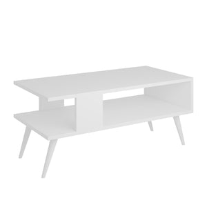Table basse Lycksele avec espace de rangement 40 x 90 x 45 cm [en.casa]