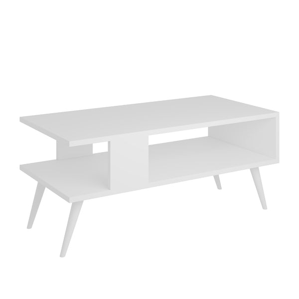 Table basse Lycksele avec espace de rangement 40 x 90 x 45 cm [en.casa]