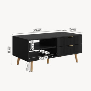 Salontafel Nand met 2 lades [en.casa]