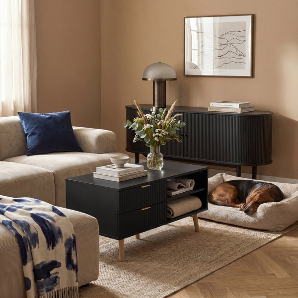 Salontafel Nand met 2 lades [en.casa]