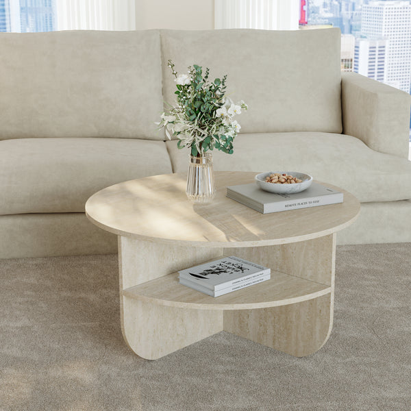 Salontafel Reykhon rond Ø80x41 cm [en.casa]