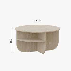 Salontafel Reykhon rond Ø80x41 cm [en.casa]