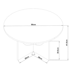 Table basse Rindal 80 x 42 cm [en.casa]