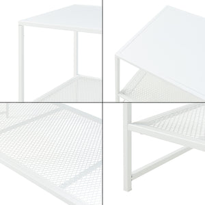 [en.casa] Salontafel Ruokolahti met plank 102x43x46 cm - 4 varianten