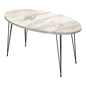 Table basse Skævinge ovale 43 x 90 x 50 cm [en.casa]