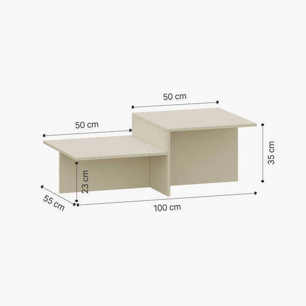 Table basse Taniena 100 x 55 x 35 cm [en.casa]