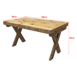 Table basse Tommerup rectangulaire pin teinté [en.casa]