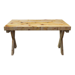 Table basse Tommerup rectangulaire pin teinté [en.casa]