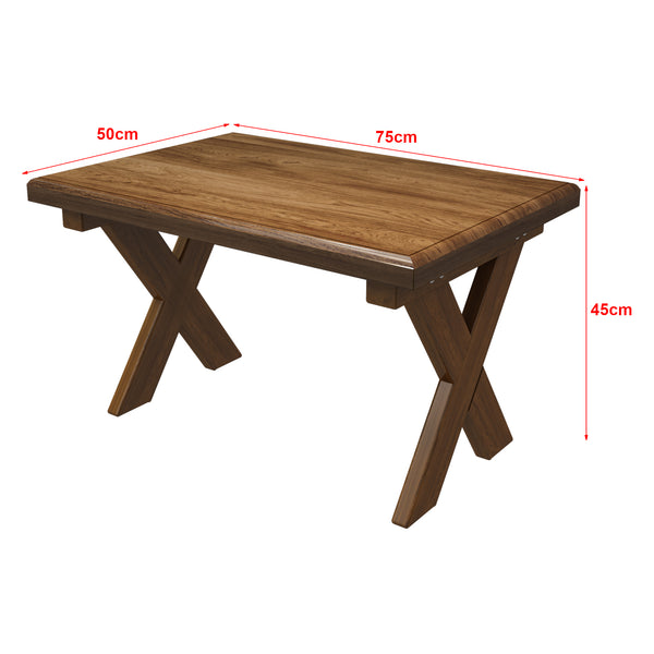 Table basse Tommerup rectangulaire pin teinté [en.casa]