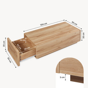 Table basse Turur 104 x 50 x 40 cm [en.casa] 