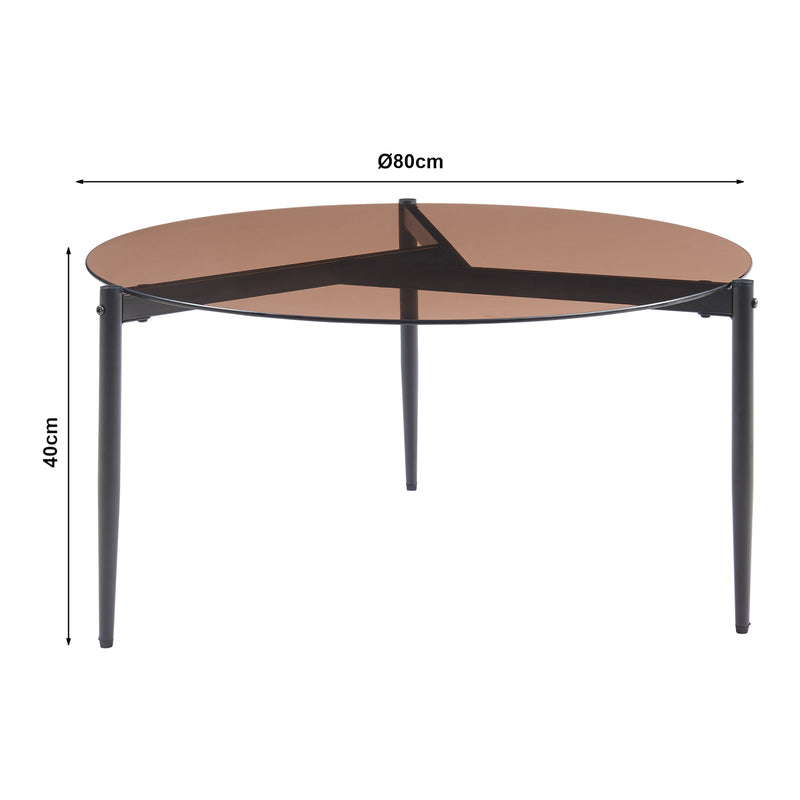 Maatschets Salontafel Ulökantaa Ø80x40 cm [en.casa]
