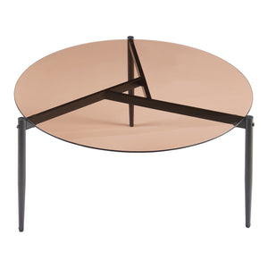 Table basse Ulökantaa acier verre fumé 80 x 40 cm [en.casa]