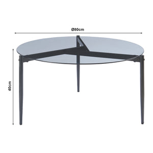 Salontafel Ulökantaa Ø80x40 cm [en.casa]