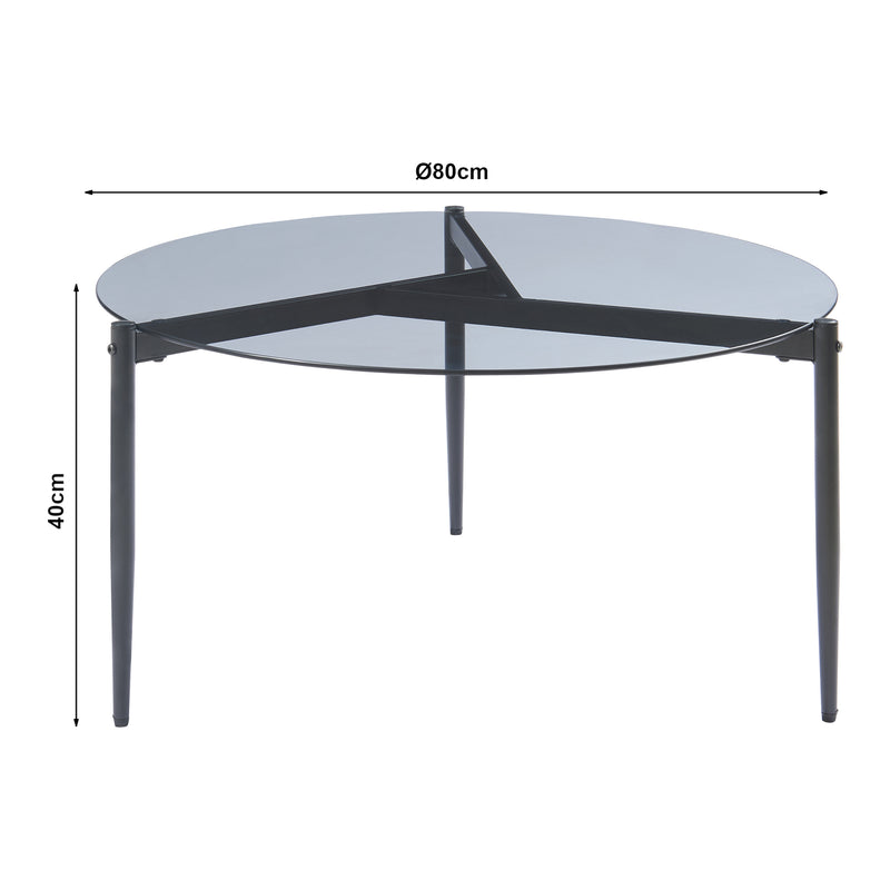 Maatschets Salontafel Ulökantaa Ø80x40 cm [en.casa]