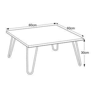 [en.casa] Salontafel Vindeln 60x60x30 cm - 3 varianten