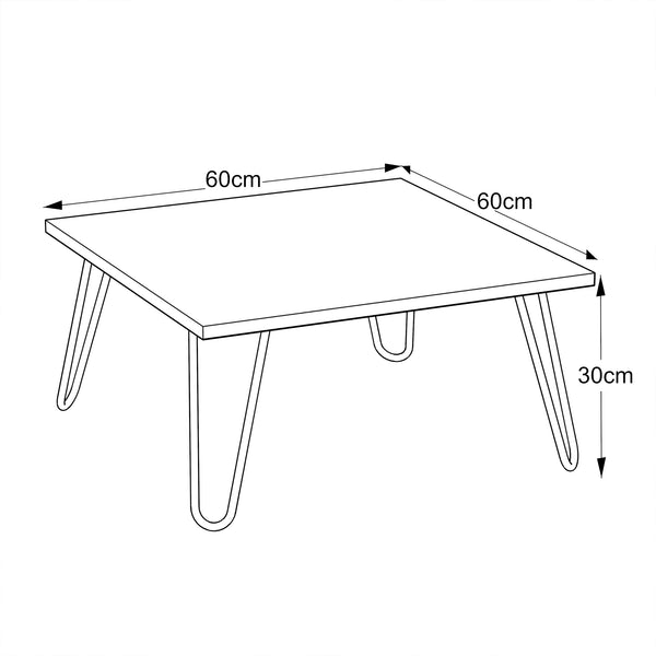 [en.casa] Salontafel Vindeln 60x60x30 cm - 3 varianten