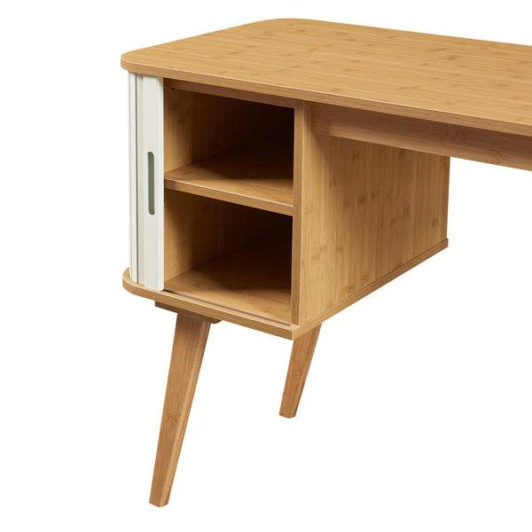 Bureau Tysvær bambou 75 x 105 x 48 cm [en.casa]
